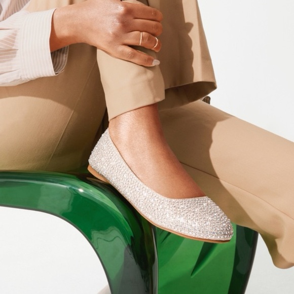 Dream Paris Gold Gemstone Flats - Picture 2 of 8